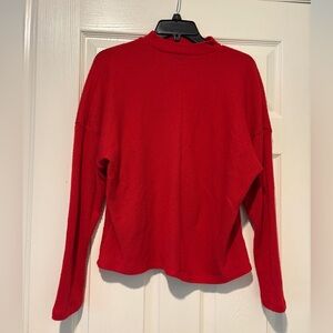 Red Mockneck Sweater